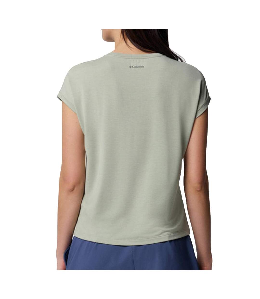 T-Shirt vert femme columbia boundless trek-2