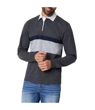 Mens leo rugby shirt dark grey Maine