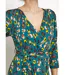 Robe imprimée cache-c¿ur taille ceinturée-3