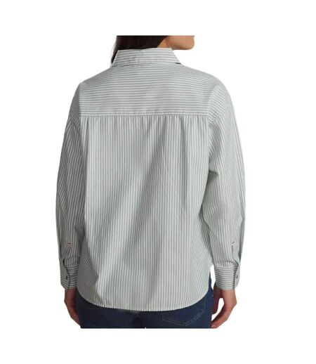 Chemise rayures vert femme tbs oxygene