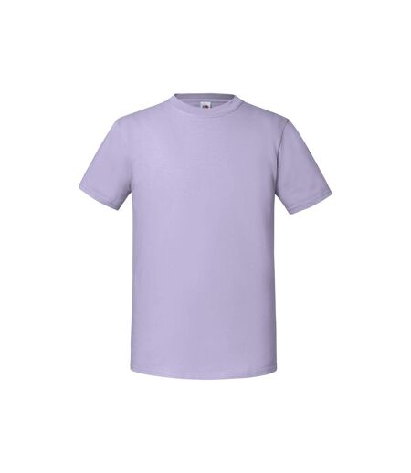 Mens Iconic Premium Ringspun Cotton T-shirt Soft Lavender Fruit Of The Loom
