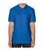 Mens double piqué polo shirt royal blue Gildan