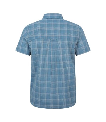 Mens Holiday Cotton Shirt Dark Blue Mountain Warehouse