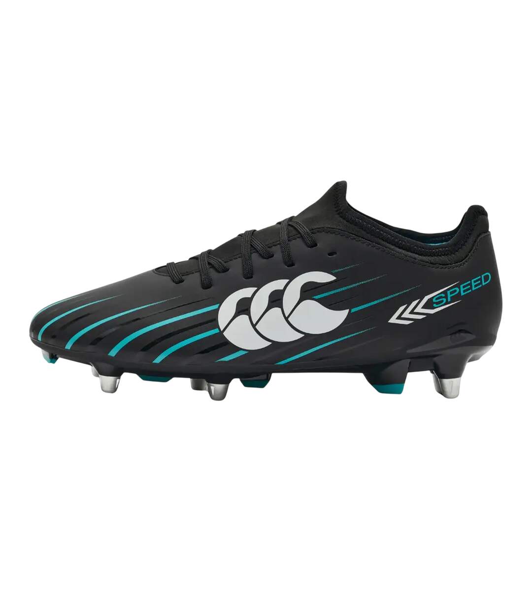 Chaussures De Rugby Pour Terrain Souple Speed Falcon 2.0 Team Homme Noir Bleu Canterbury-3