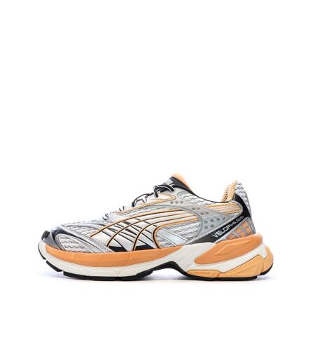 Baskets grise/orange homme puma velophasis phased