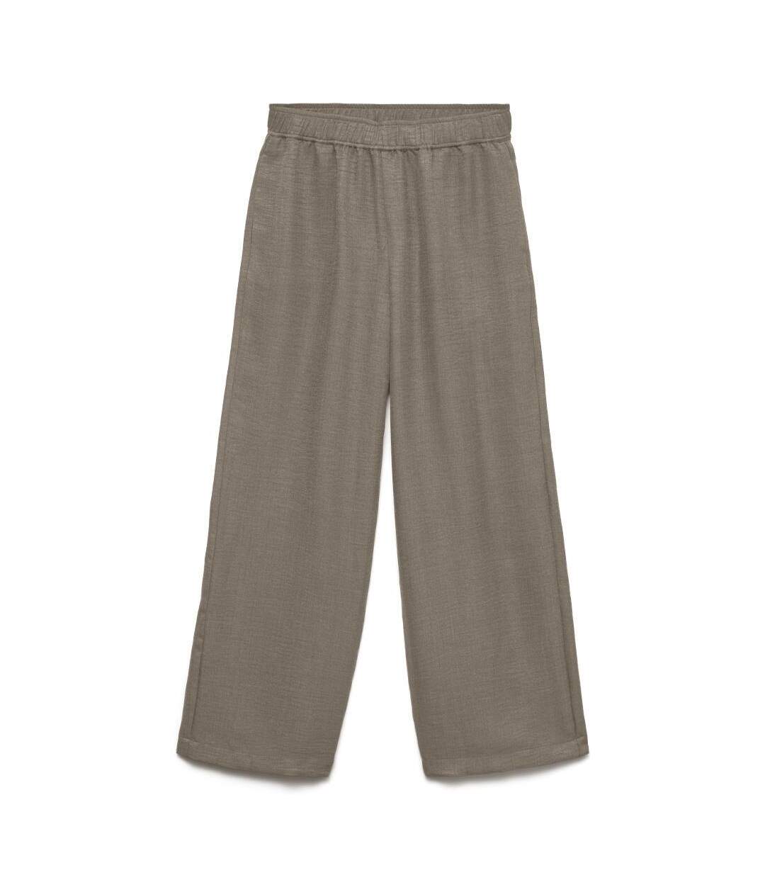 Pantalon fluide taupe vero moda melaney-1