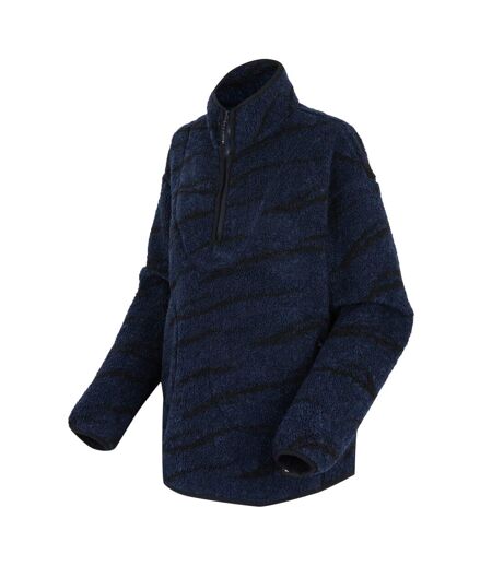 Polaire Motif/style Abstrait Frankie Femme Bleu Marine Noir Regatta
