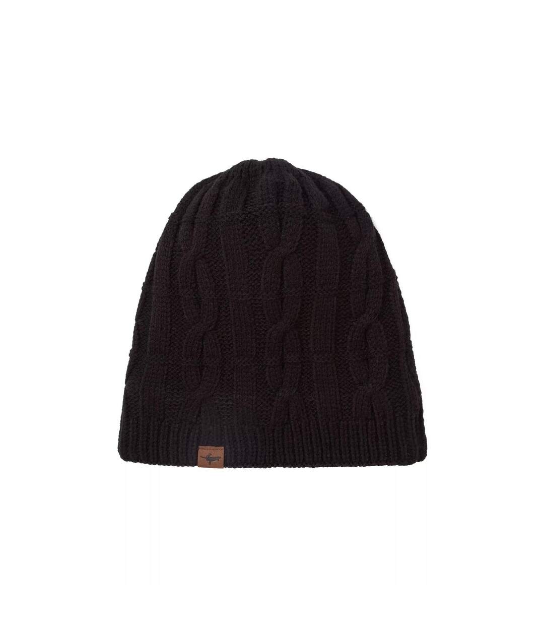 Mens Waterproof Cold Weather Cable Knit Beanie Hat-1