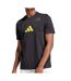 T-Shirt noir/jaune homme adidas is2409 - l-1