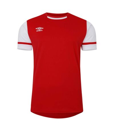 Mens cavelle jersey t-shirt vermillion/brilliant white Umbro