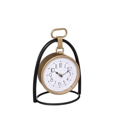 Horloge à Poser Design Lona 27cm Noir & Or
