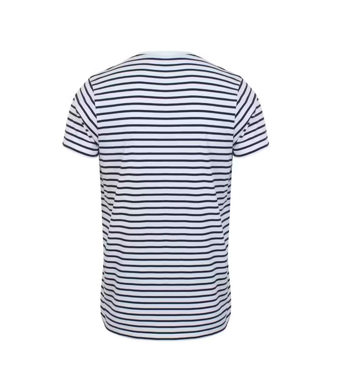 T-shirt Adulte Blanc Bleu Marine Oxford SF Men-2