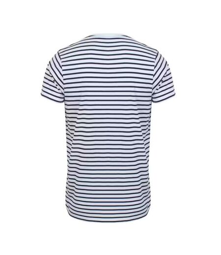T-shirt Adulte Blanc Bleu Marine Oxford SF Men