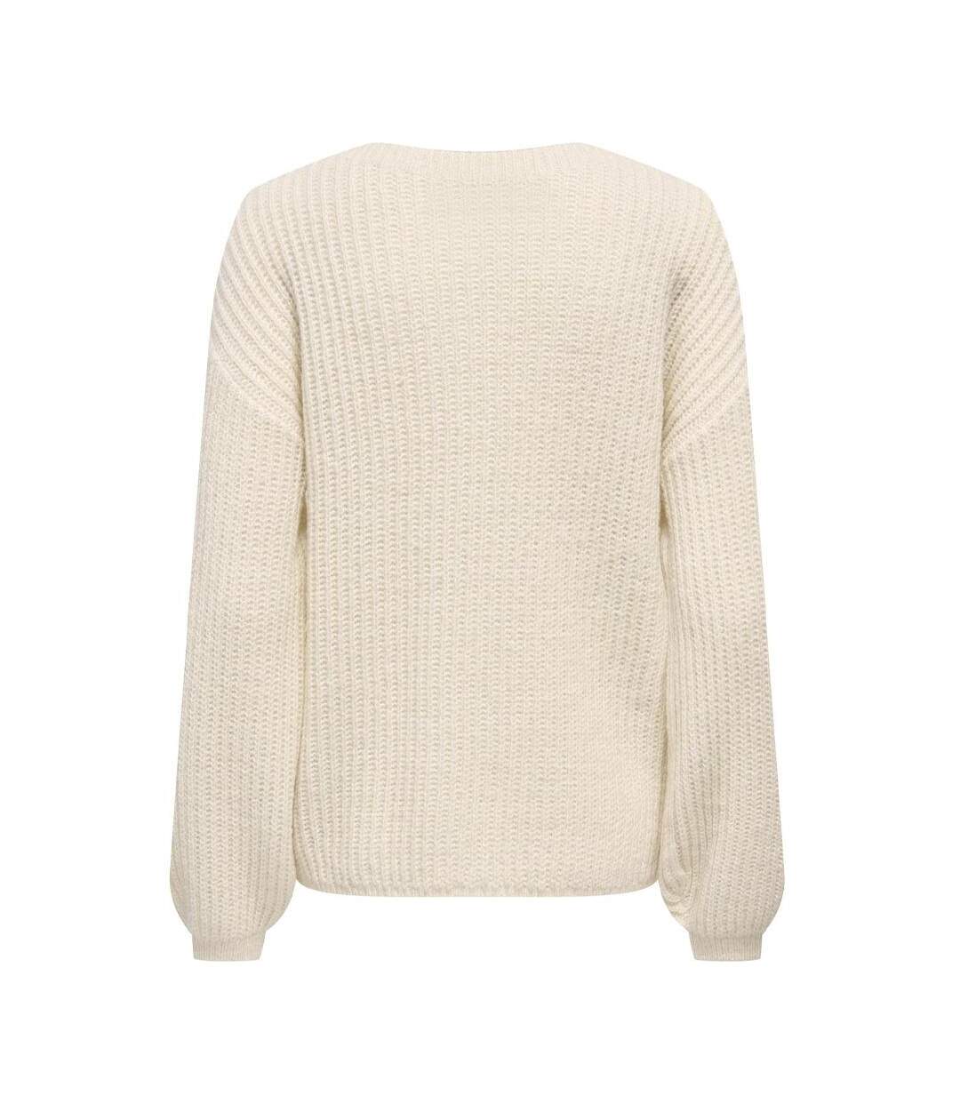 Pull beige femme jdy tennison life-2