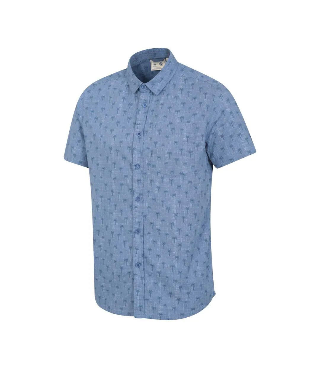 Mens preston illustration palm tree shirt blue Mountain Warehouse-3
