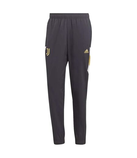 Mens Juventus Fc Woven Tracksuit Bottoms Black Adidas