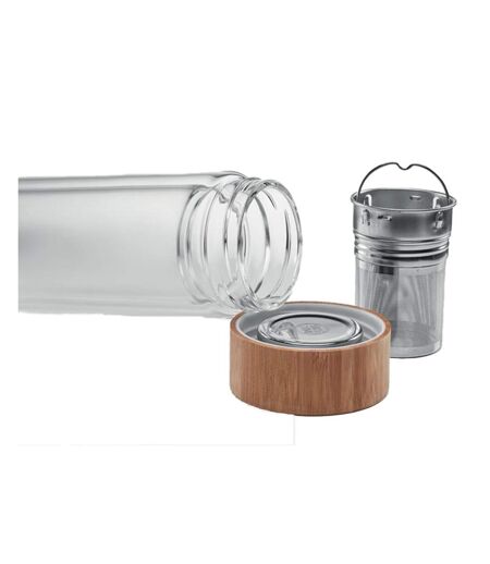 Batumi glass double wall 400ml bottle one size transparent MidOcean