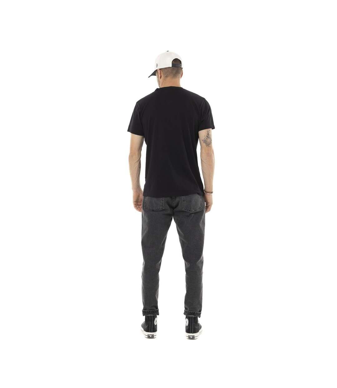 T-shirt homme col rond en jersey print devant Burnd Vondutch-3