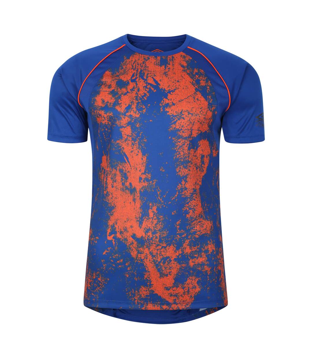 Mens pro elite graphic print training jersey deep surf/vermillion orange Umbro-1