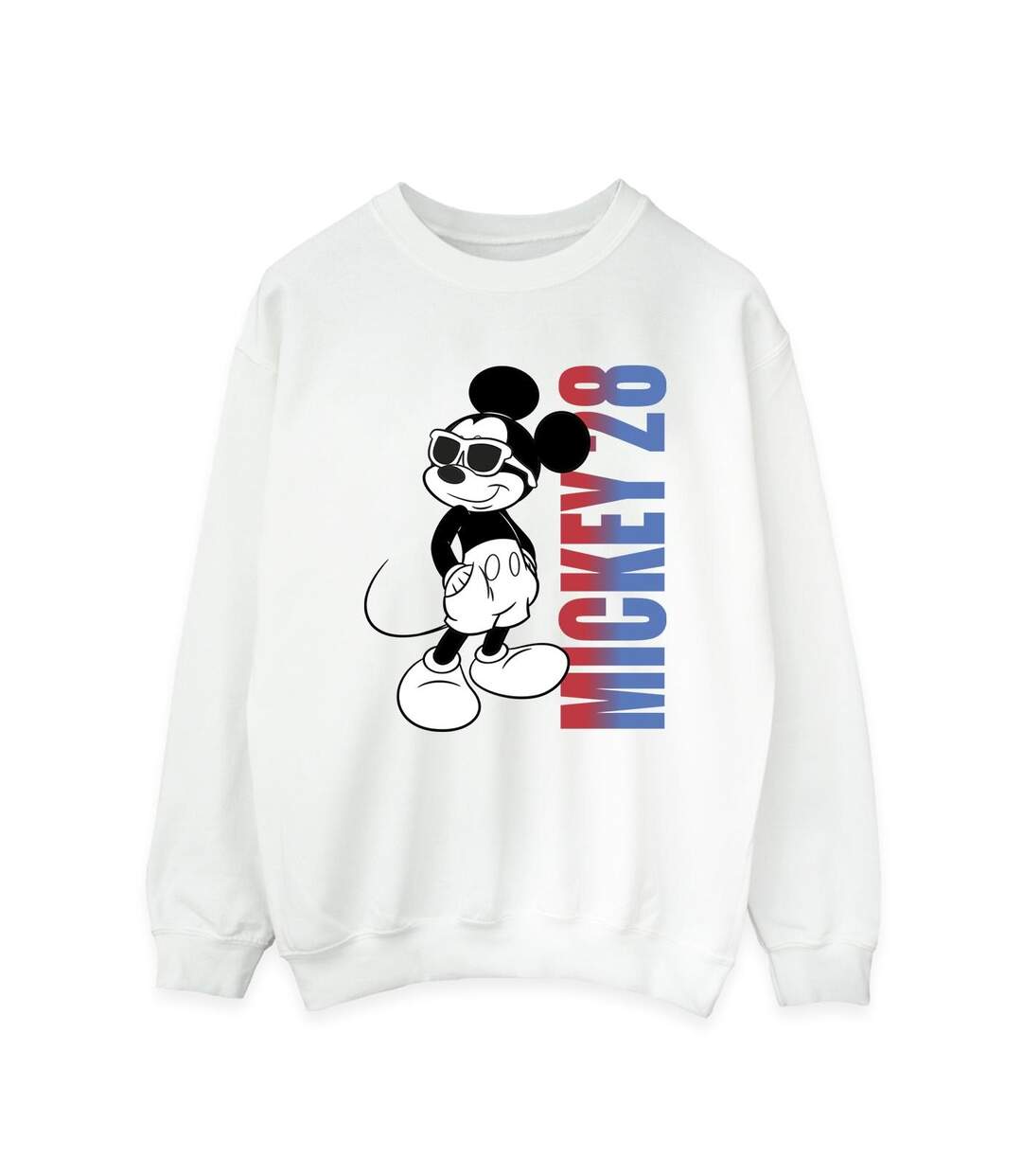 Disney Sweatshirt dégradé Mickey Mouse Femme/Ladies (Blanc) - UTBI28538-1