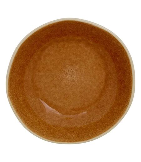 Lot de 6 Assiettes Creuses en Faïence Wonja 19cm Ocre
