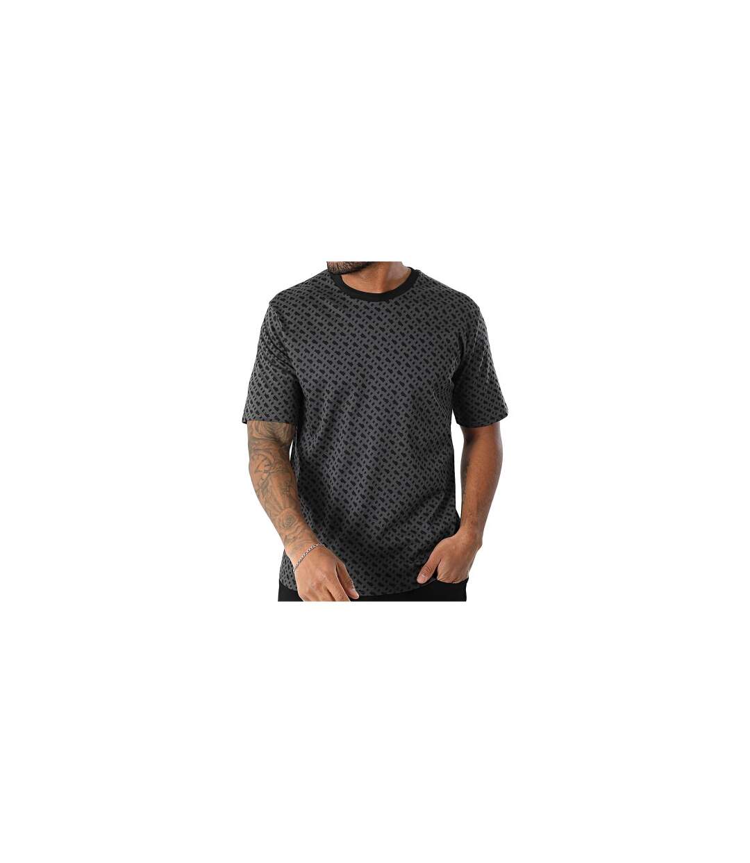 T-shirt Homme Noir Boss-1
