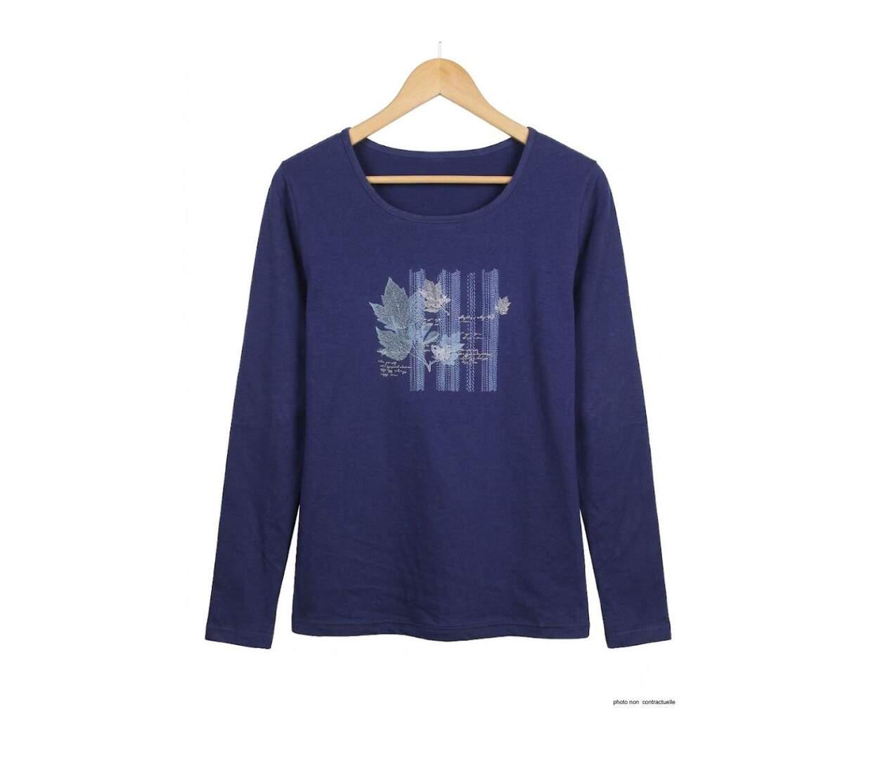 Tee-shirt MAYFLOWER NAVY2 marine à sérigraphie : le confort créatif-2