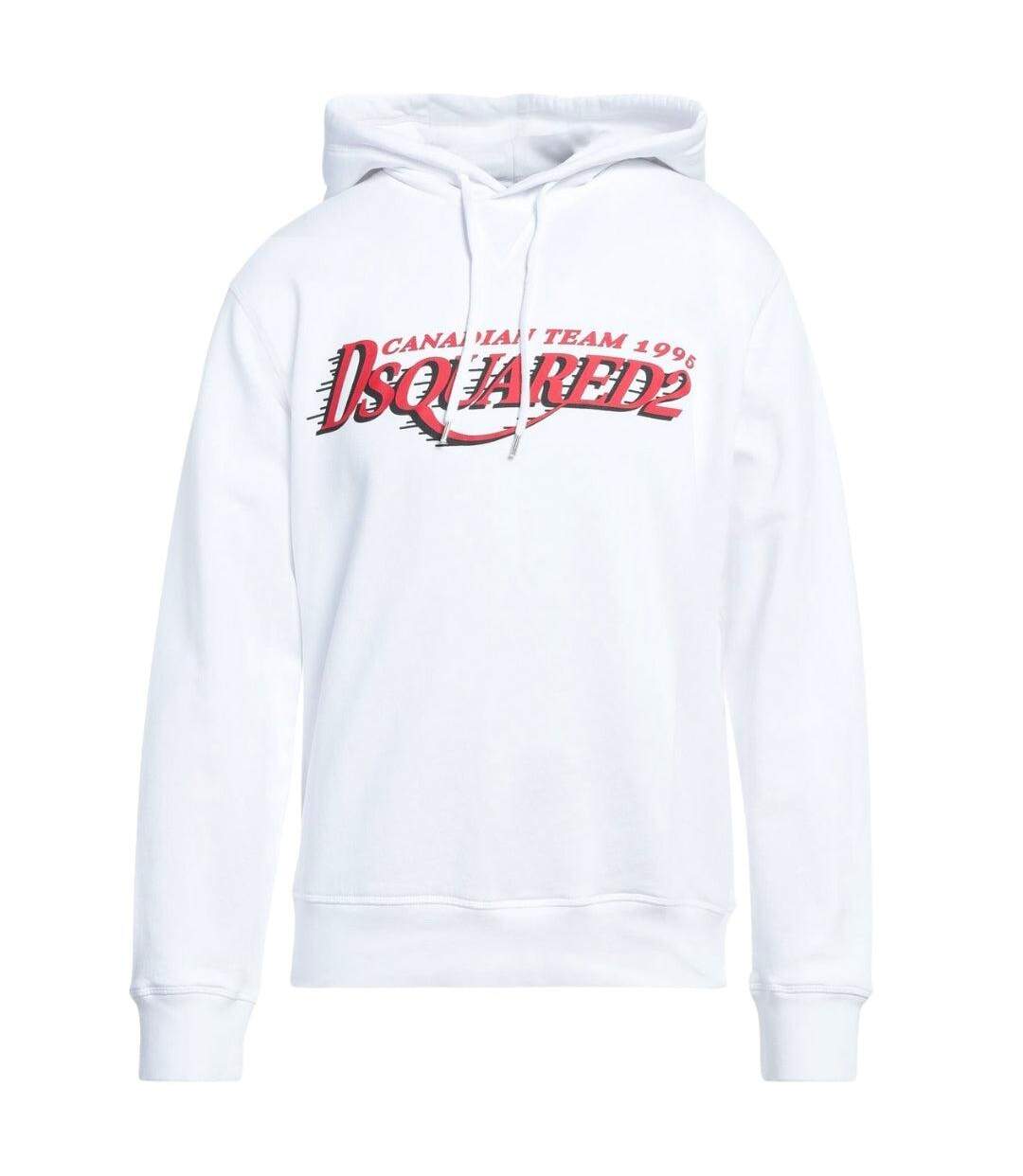 Sweat À Capuche Motif/style Logo Canadian Team Homme Blanc DSquared2-1