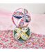 Ensemble balle sensorielle + doudou hochet polyester collection DUO BOH'AIME 2 pièces Faon-2