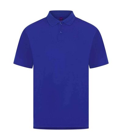 Mens pique polo shirt royal blue Henbury