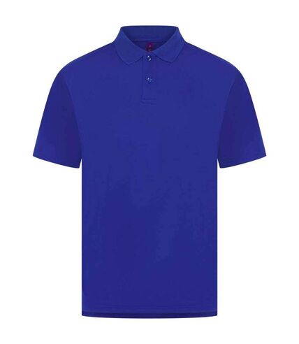 Mens pique polo shirt royal blue Henbury