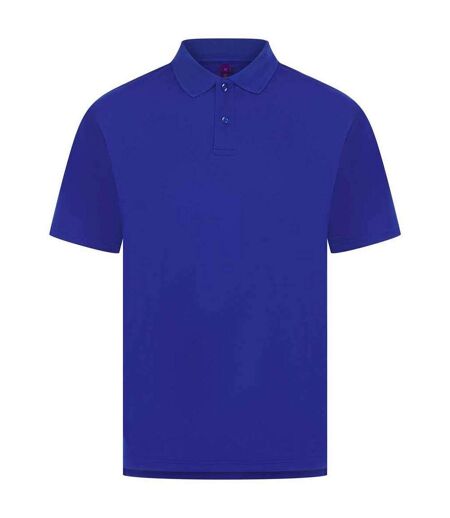 Mens pique polo shirt royal blue Henbury