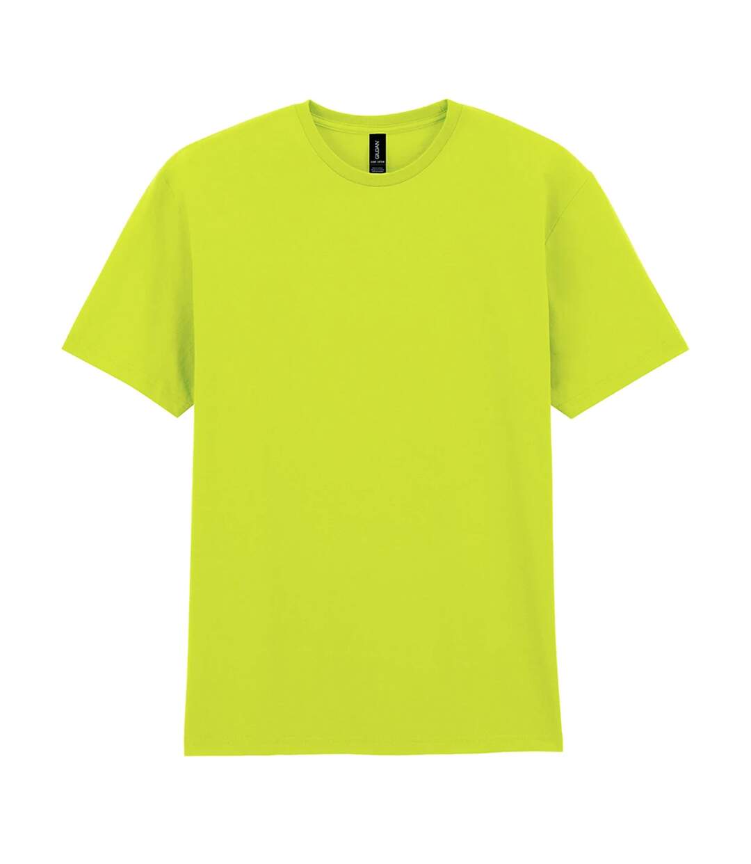 Mens Cotton Lightweight T-shirt Safety Green Gildan-2