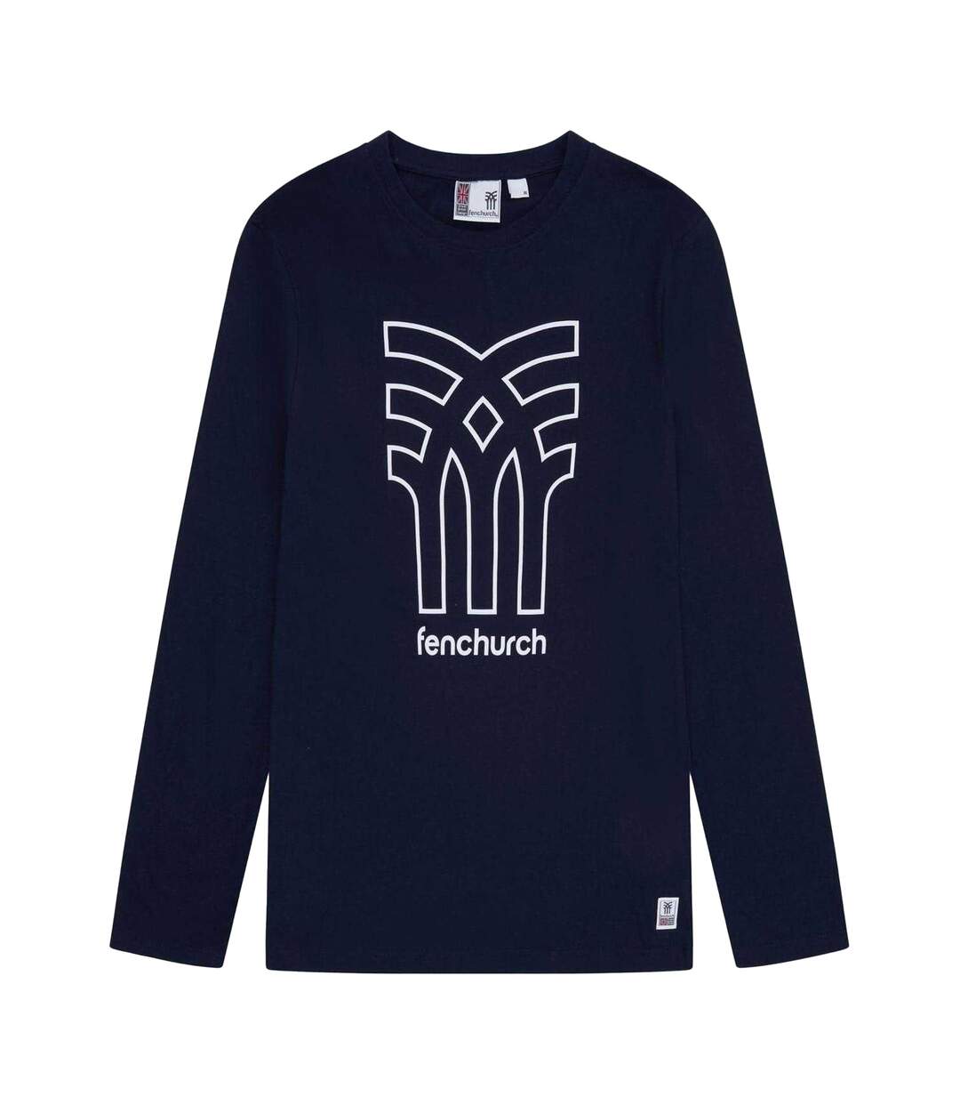 T-shirt Motif/style Gros Logo Aspinall Homme Bleu Marine Fenchurch-1