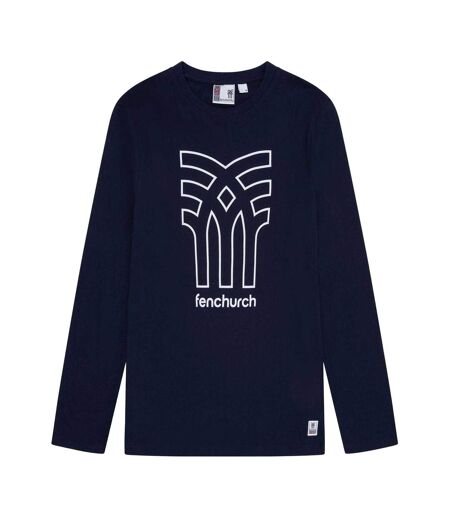 T-shirt Motif/style Gros Logo Aspinall Homme Bleu Marine Fenchurch
