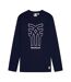 T-shirt Motif/style Gros Logo Aspinall Homme Bleu Marine Fenchurch-1