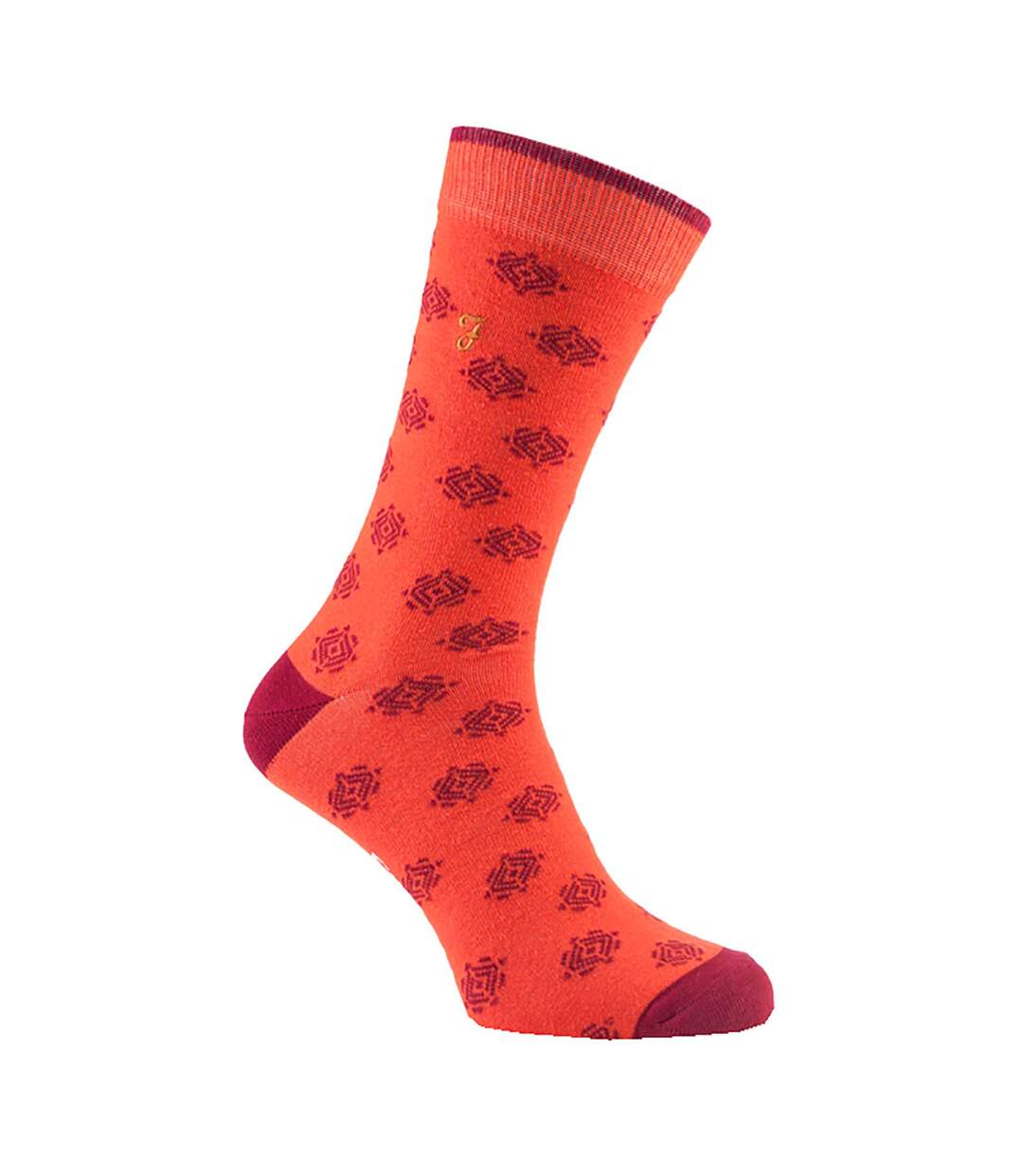 2 Pack Mens Retro Cotton Rich Luxury Formal Dress Socks-4