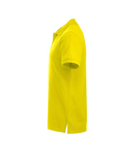 Polo Manhattan Homme Jaune Fluo Clique