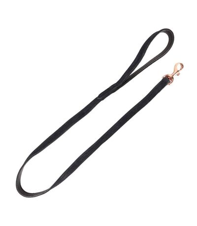 Noble suede dog lead 120cm navy/rose gold Benji & Flo