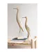 Statue Déco Oiseau en Bois Denny 62cm Naturel-3