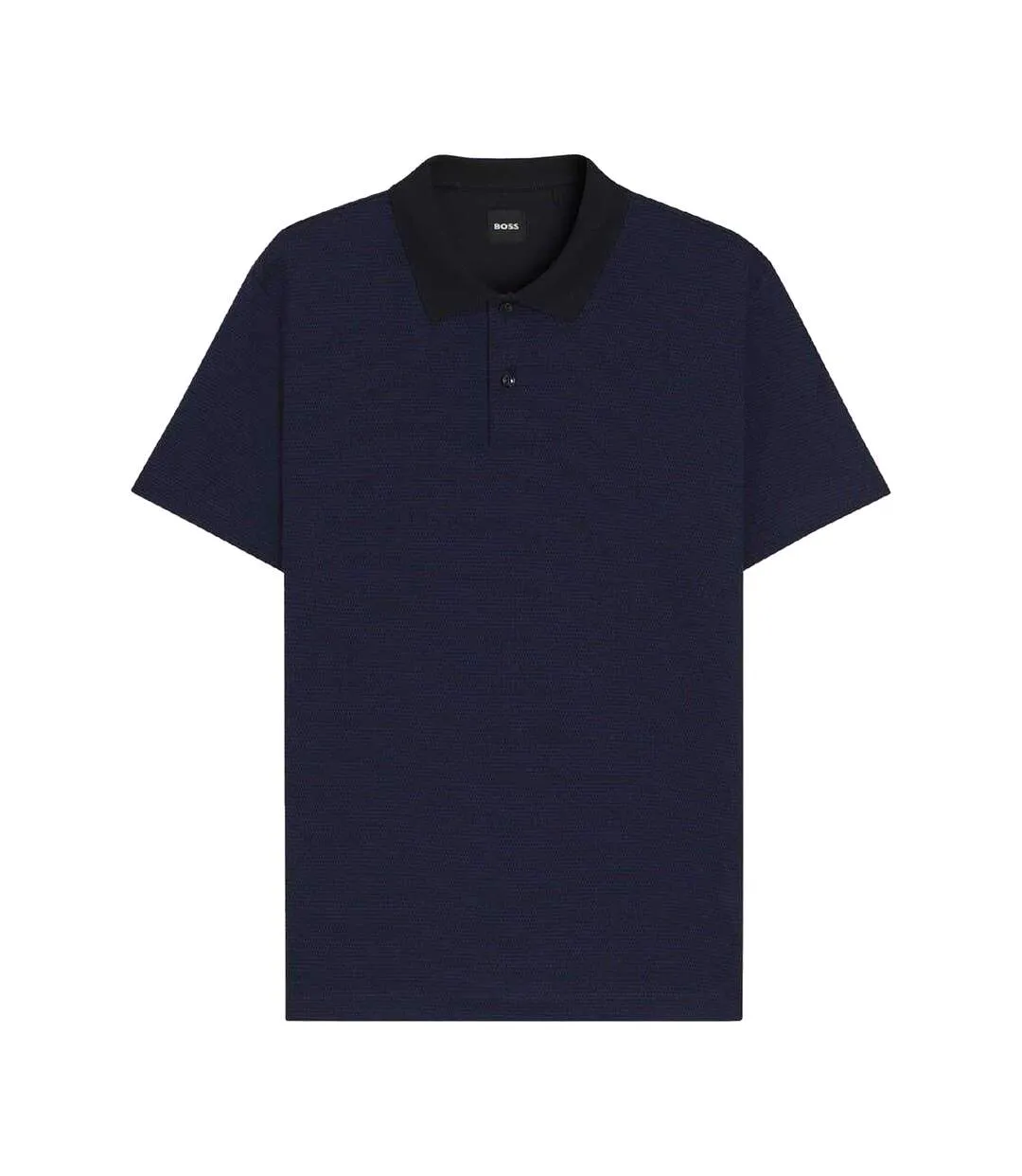Polo Homme Bleu Foncé Boss-2