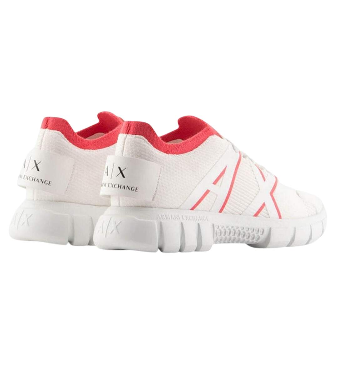 Baskets Motif/style Contrasté Femme Blanc Rose Armani Exchange-2