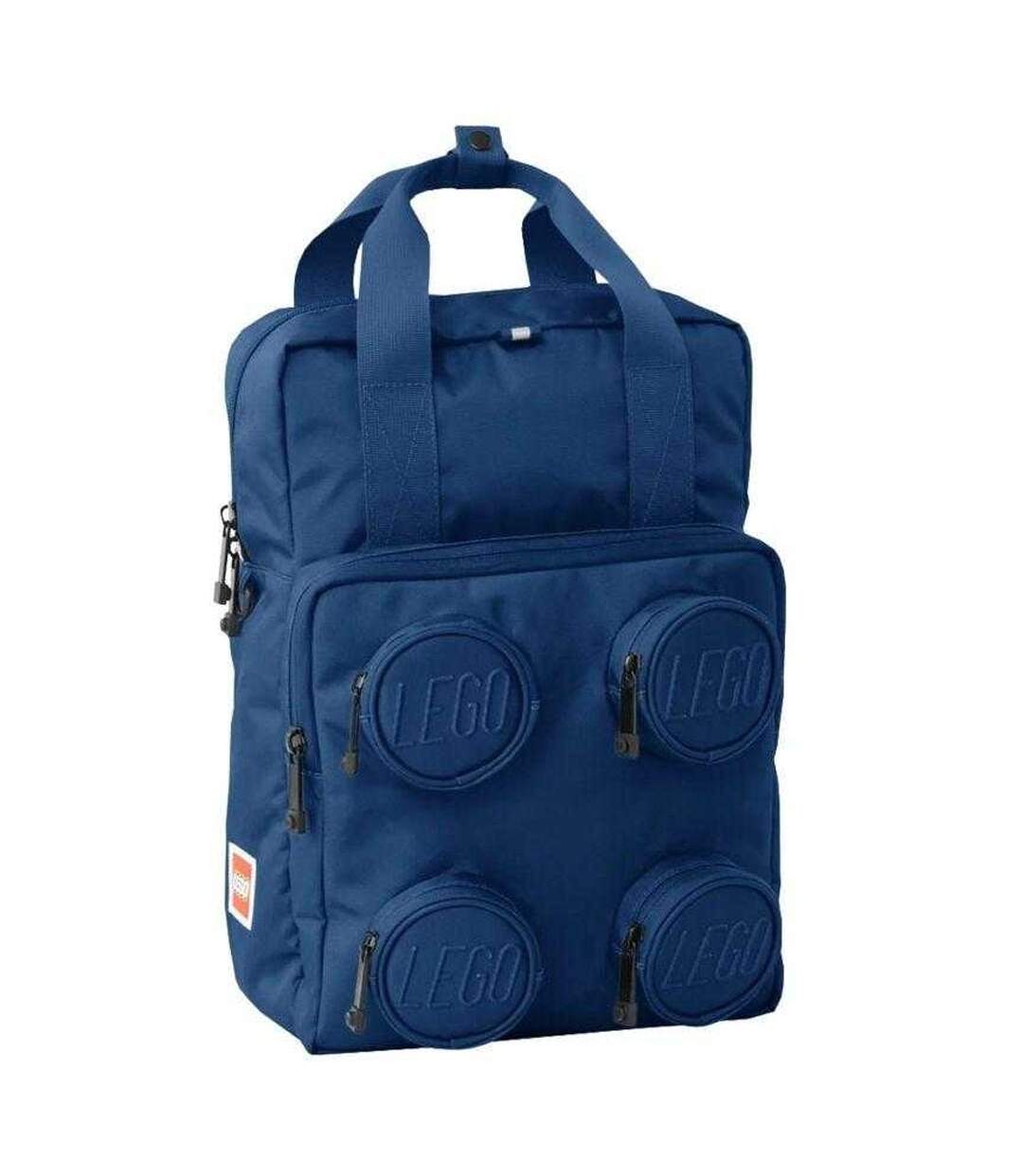 Sac À Dos École Motif/style Brique Taille Unique Bleu Marine Foncé Bleu Lego-1
