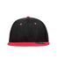 Result Headwear Unisex Adult Bronx Contrast Snapback Cap (Black/Red) - UTPC5712
