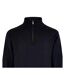 Mens Arundel Quarter Zip Sweater Top Navy Kustom Kit-3