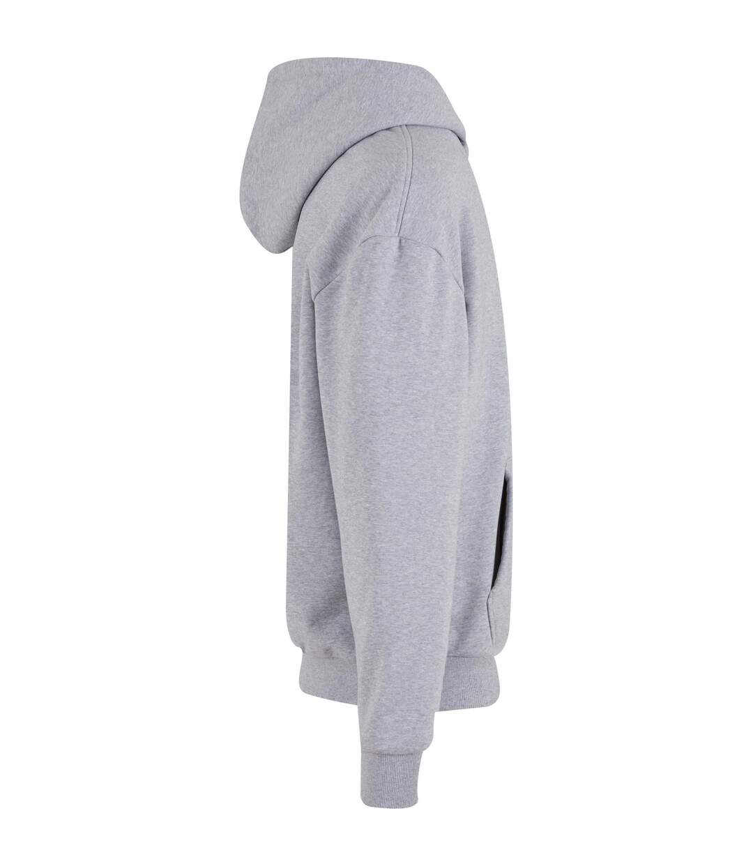 Sweat À Capuche Adulte Gris Chiné Build Your Brand-3