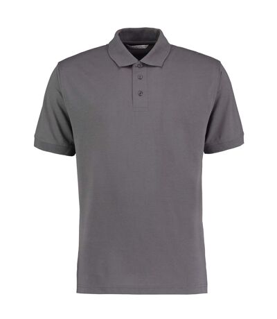 Mens klassic superwash 60°c classic polo shirt charcoal Kustom Kit