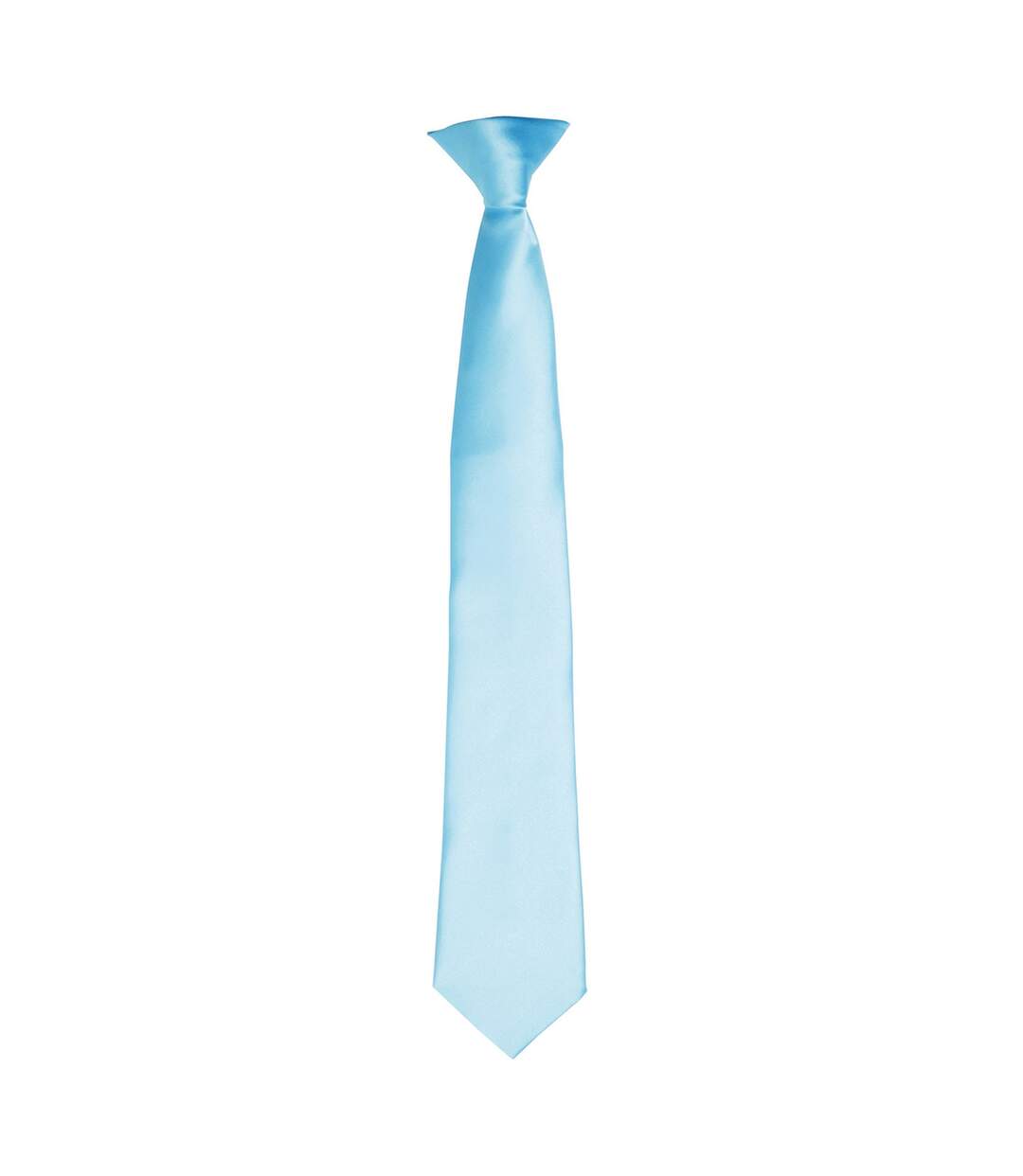 Premier Colours Mens Satin Clip Tie (Turquoise) (One size) - UTRW4407-1