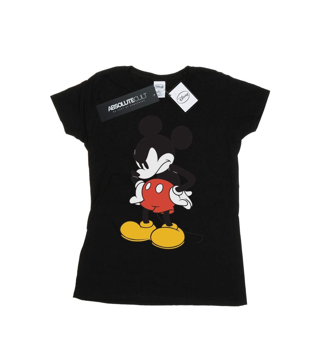 Disney T-shirt en coton Femme/Ladies Mickey Mouse Angry Look Down (Noir) - UTBI32103-1