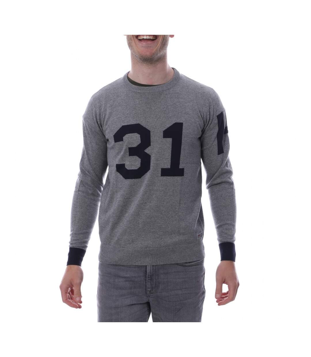 Pull Over Gris Homme Hungaria R neck edition